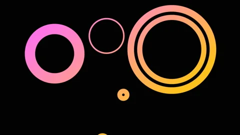 Colorful flat design background loop, accent elements of motion graphics Stock Footage 201624336