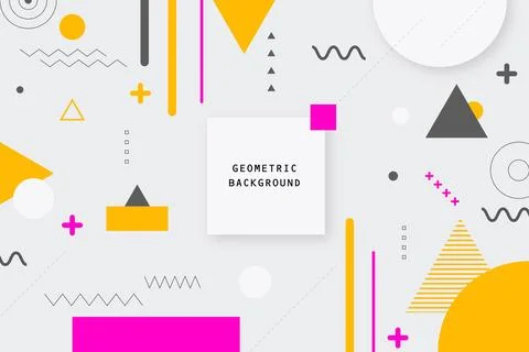Colorful flat geometric background 스톡 일러스트