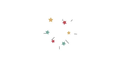 Colorful Flat Shaped Explosions Elements Animation. Transition Video Element. 動画素材 172236833