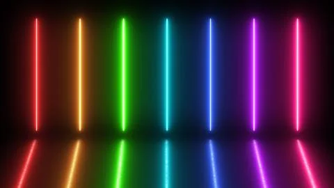 Colorful Flicker Neon Light Technology VJ Loop Dancing Stage Background Illustrazione stock