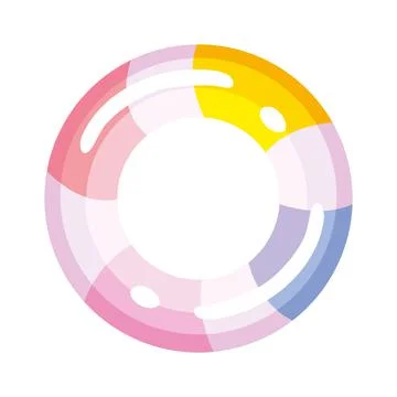 Colorful float ring 스톡 일러스트