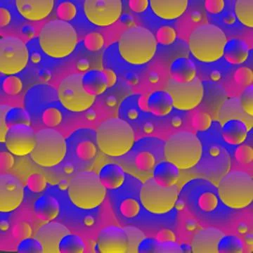 Colorful Floating Balls background Stock Illustration