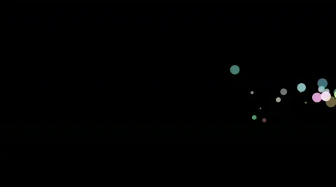 Colorful Floating Circles Video stock 760389