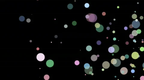 Colorful Floating Circles Video stock 760773