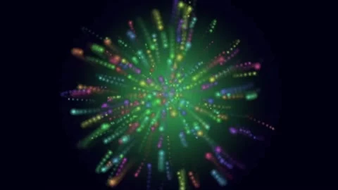 Colorful Floating Orbs Bokeh Cluster Motion Background 库存影片 342817540