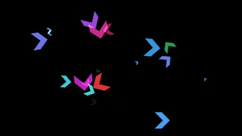 Colorful floating particles Stock-Footage 343335099