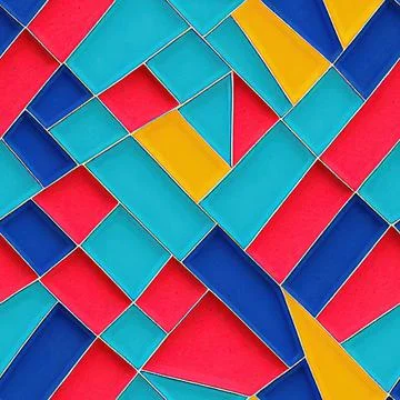 Colorful floor tiles seamless pattern (8) Stock Illustration