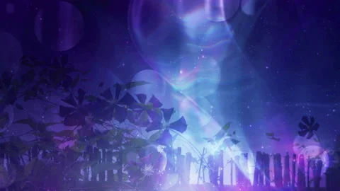Colorful Floral Art Background Loop Stock-Footage 139378751