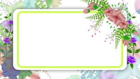 Colorful floral background with copy space. eye pleasing animation of flora.. Stock Footage 274119528