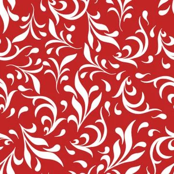 Colorful Floral Background Seamless Pattern. Vector Stock Illustration