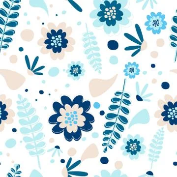 The Colorful floral pattern design Stock Illustration