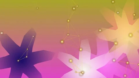 Colorful Floral Pattern with Gradient Background. Video stock 330130694