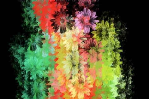 Colorful floral pattern Stock Illustration