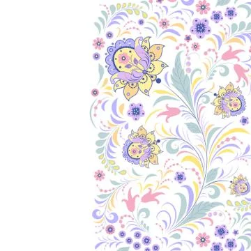 Colorful floral pattern Stock Illustration