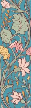 Colorful floral pattern. Stock Illustration