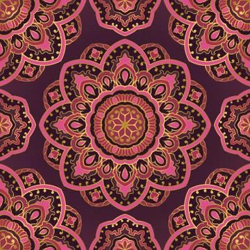 Colorful floral pattern. Stock Illustration