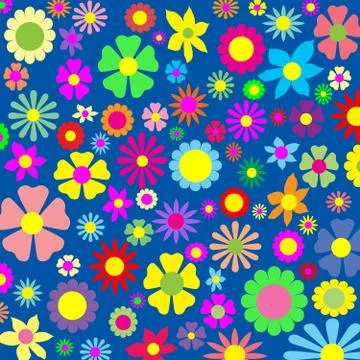 Colorful floral pattern Stock Illustration