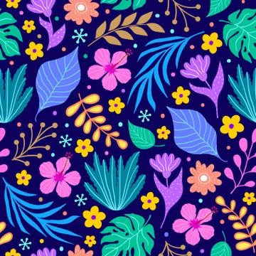 Colorful floral pattern Stock Illustration