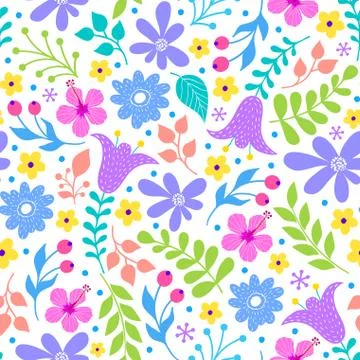 Colorful floral pattern Stock-Illustration