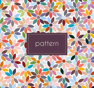 Colorful floral pattern Stock Illustration