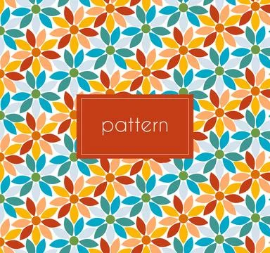 Colorful floral pattern Stock Illustration