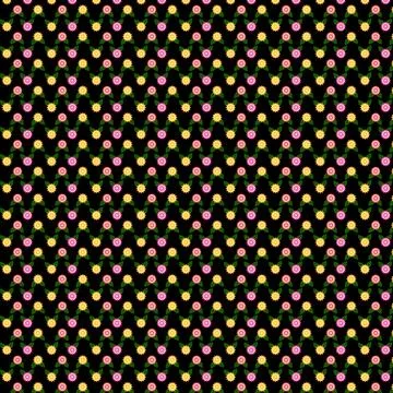 Colorful Floral Pattern Stock Illustration