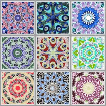 Colorful floral seamless pattern Stock Illustration