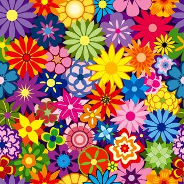 Colorful flower background Illustration