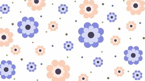 Colorful Flower Background Stock Illustration