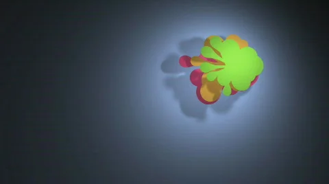 Colorful  flower cloud 1 Stock Footage 617238