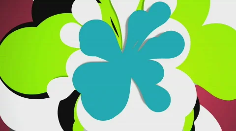 Colorful  flower cloud 2 Stock Footage 617232