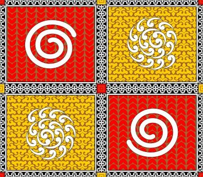 Colorful flower pattern background design Stock Illustration