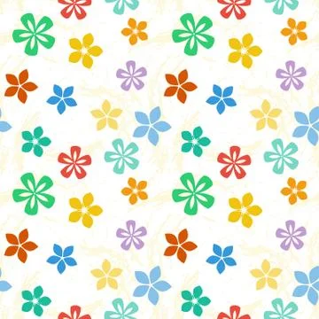 Colorful Flower Pattern Stock Illustration