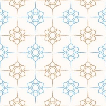 Colorful Flower Pattern Stock Illustration