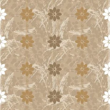 Colorful Flower Pattern Stock Illustration