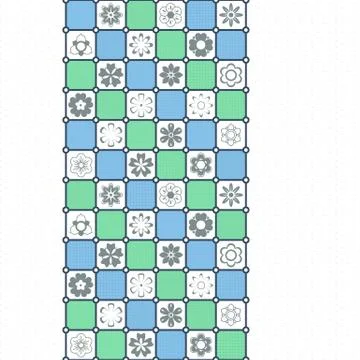 Colorful Flower Pattern Stock Illustration