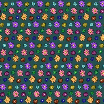 Colorful flower pattern Stock Illustration