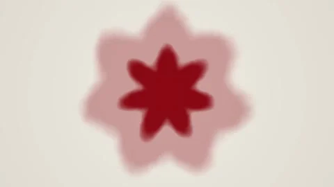 Colorful flower shape forming on a soft background Stock Footage 338286027