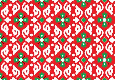 Colorful flower star pattern background design Stock Illustration