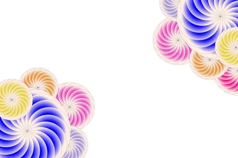 Colorful Flower Vector Abstract Background Stock Illustration