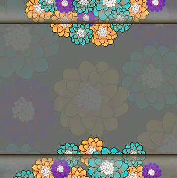 Colorful flower vector background Stock Illustration