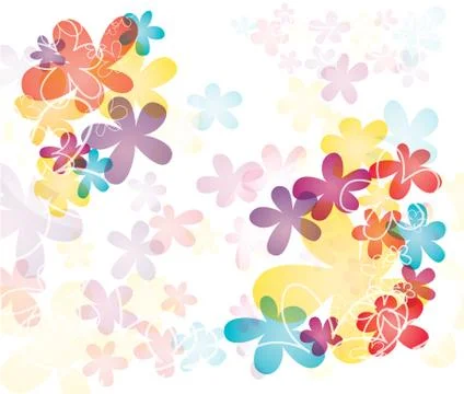 Colorful flowers Stock Illustration