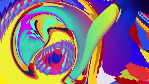 Colorful fluid abstract psychedelic background Stock Footage 264017618