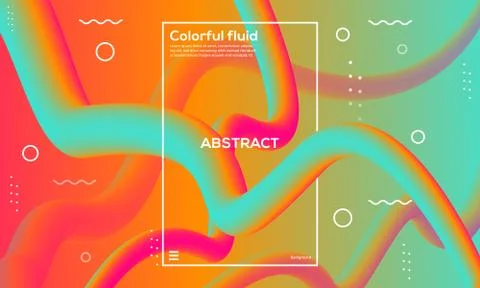 Colorful fluid background Stock Illustration