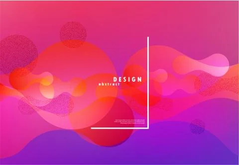 Colorful fluid background. Vector abstract minimalistic design. Stock Illustration