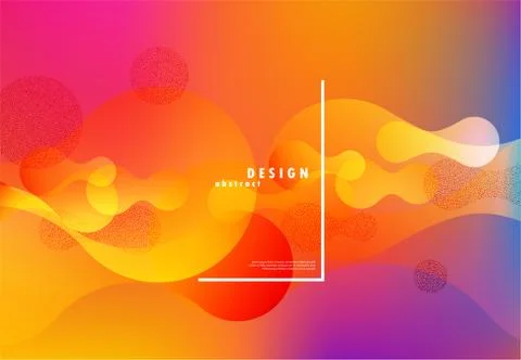 Colorful fluid background. Vector abstract minimalistic design. Stock Illustration