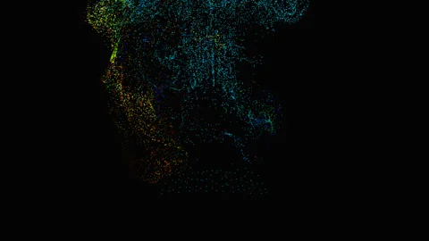 Colorful fluid magic motion background Stock Footage 239764049