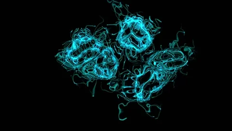 Colorful Fluid Particles | Animated Background Stock Footage 194549653