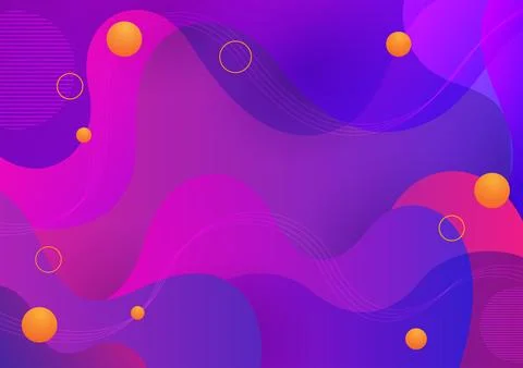 Colorful fluid shape abstract background Stock Illustration