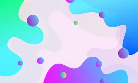 Colorful fluid shape background. Gradient wavy shape background. Illustrazione stock